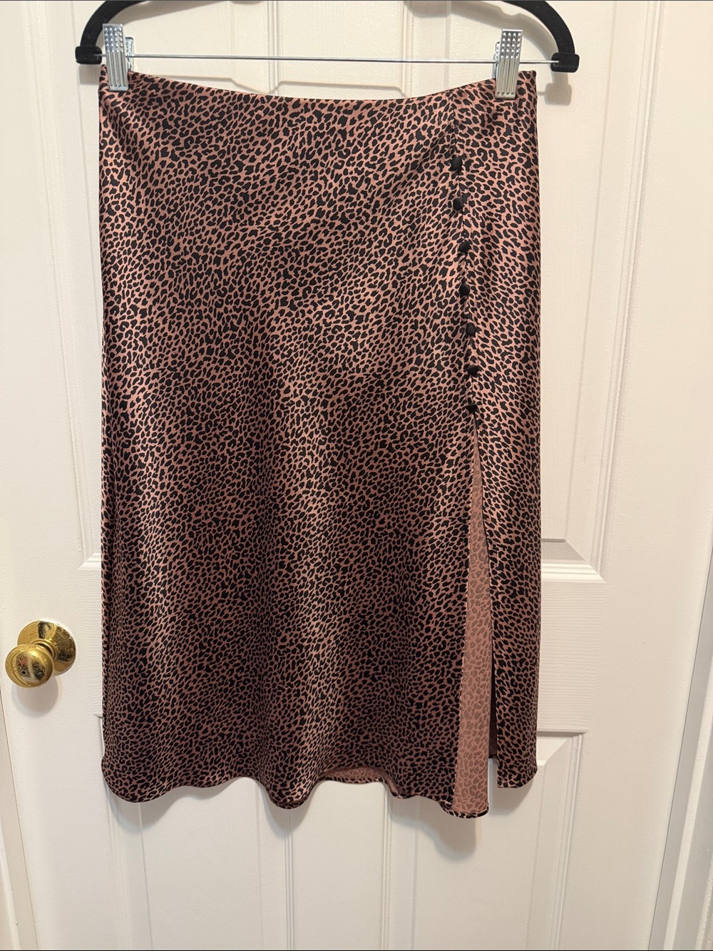 Victoria’s Secret Silky Leopard Skirt Slip